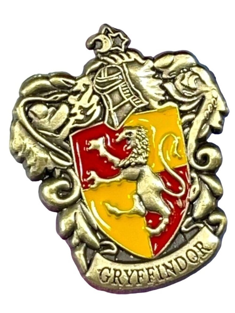 Lion Crest Shield Lapel Pin Gryffindor School Enamel Badge Brooch Accessories